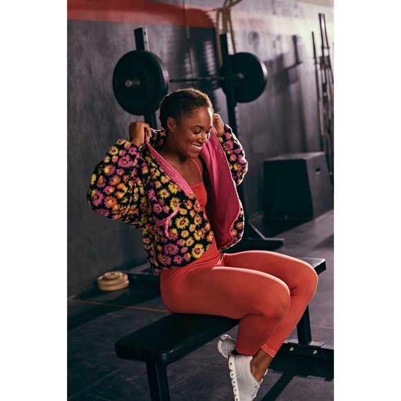 Free People Hit The Slopes Printed Fleece Jacket - Picture 3 of 10